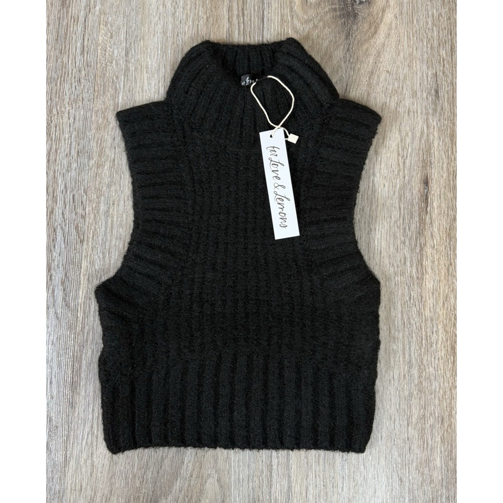 For Love And Lemons Crop Sweater Tank Womens XXS New w/Tags